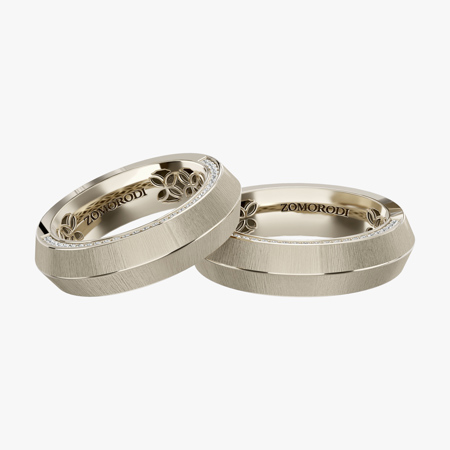 Diamond Rasa Matching Wedding Rings